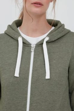 OXMO Sweatvesten Sweatvest Olinda Dames Groen Gemêleerd -Oxmo Winkel 353be7cbdd15b69fffdcb7b3aebc6651