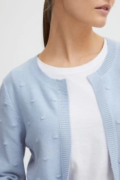 OXMO Vesten Gebreid Vest Kalotta Dames Lichtblauw 12 OXMO Vesten Gebreid Vest Kalotta Dames Lichtblauw -Oxmo Winkel 3556d89192e26d094cf540a8c5b6625d