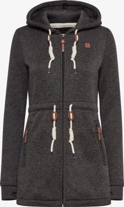 OXMO Sweatvesten Sweatvest Thora Dames Zwart