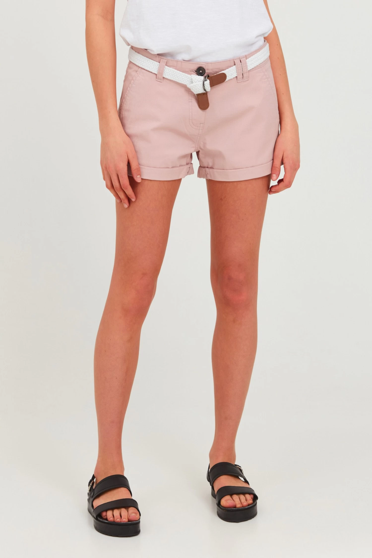 OXMO Shorts Regular Chino Channet Dames Roze 4 OXMO Shorts Regular Chino Channet Dames Roze - Afbeelding 2