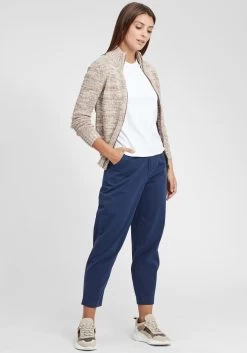 OXMO Vesten Gebreid Vest Phenix Dames Beige -Oxmo Winkel 36a71831346076b1c41b59108c7c7020