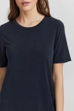 OXMO Jerseyjurken Jurk Brinja Dames Zwart Gemêleerd -Oxmo Winkel 36fea3630c177158bc879763a8f45af9