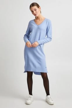 OXMO Gebreide Jurken Gebreide Jurk IDA Dames Lichtblauw 10 OXMO Gebreide Jurken Gebreide Jurk IDA Dames Lichtblauw -Oxmo Winkel 375b6c143c13993f67c04fc63bec3414