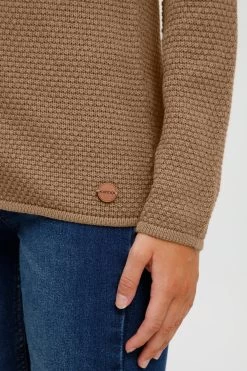 OXMO Vesten Gebreid Vest Helga Dames Bruin -Oxmo Winkel 376821361e98fe095bba52f981e0dd0f