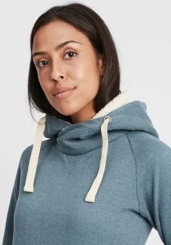 OXMO Hoodies Sweatshirt Julia Pile Dames Blauw / Lichtblauw -Oxmo Winkel 37be666ccbcae44b6c41547c91e6210f