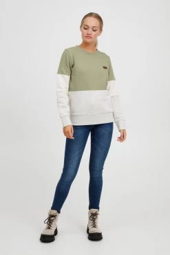 OXMO Sweatshirts Sweatshirt Trine Dames Olijfgroen 10 OXMO Sweatshirts Sweatshirt Trine Dames Olijfgroen -Oxmo Winkel 388afc7c0ac2d50c13f40ab298d0b7a0