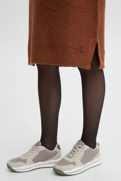 OXMO Mini Jurken Jurk MILIKA Dames Bruin -Oxmo Winkel 38d4519197cc74a5d80a690a4f2473b6