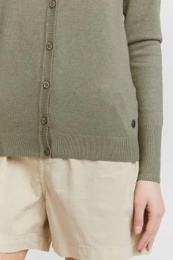 OXMO Vesten Gebreid Vest Hlin Dames Donkergroen -Oxmo Winkel 3aae374a93ab348cf5519e8e2faa97c4