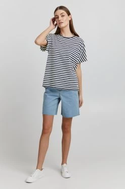 OXMO T-shirts Shirt Steffi Dames Blauw Gemêleerd / Wit 10 OXMO T-shirts Shirt Steffi Dames Blauw Gemêleerd / Wit -Oxmo Winkel 3b008a71413e9347d2639efcbeb35e81