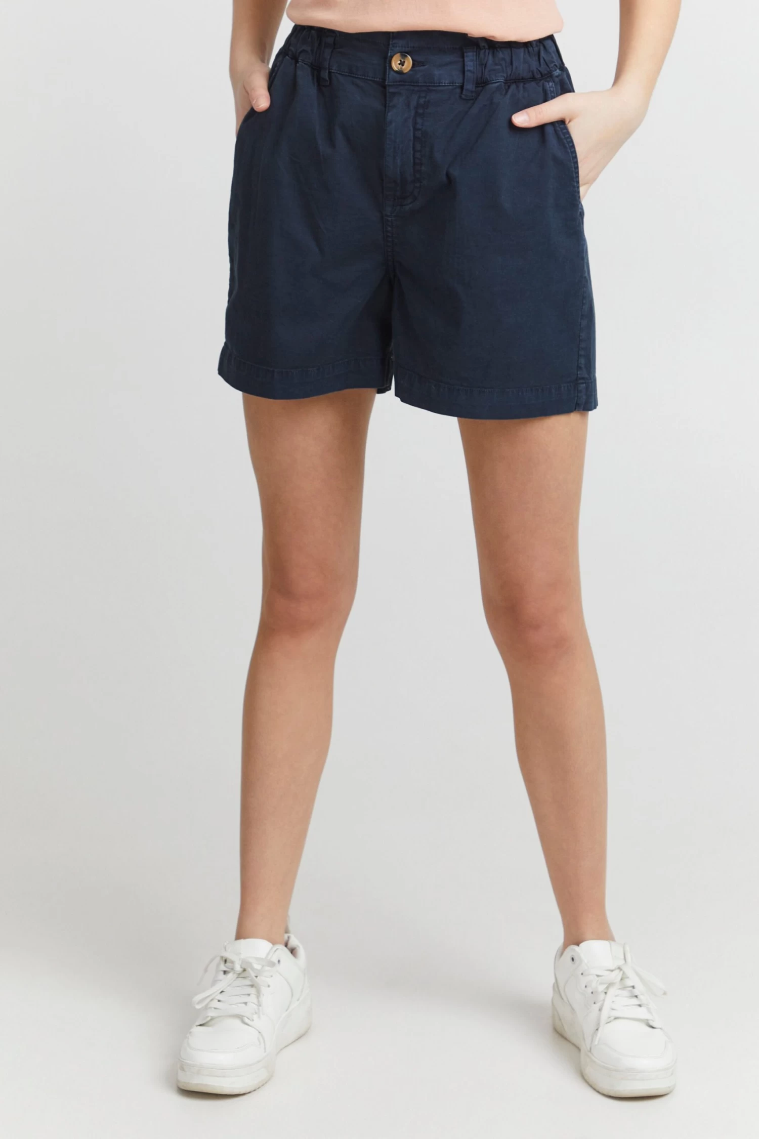 OXMO Shorts Regular Broek Chai Dames Blauw Gemêleerd 4 OXMO Shorts Regular Broek Chai Dames Blauw Gemêleerd - Afbeelding 2