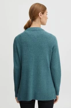 OXMO Vesten Gebreid Vest Dames Blauw -Oxmo Winkel 3c90a0bca31affa0567fb79ff696b9cc