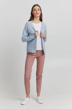 OXMO Sweatvesten Sweatvest OXJonia Dames Blauw / Lichtblauw -Oxmo Winkel 402e6b15346a2e6151da8cc2688c2d0b