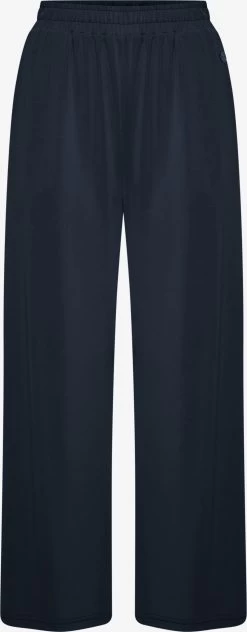 OXMO Pantalons Wide Leg Broek OXBryndis Dames Donkerblauw / Blauw Gemêleerd