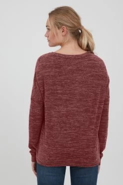 OXMO Sweatshirts Sweatshirt Benta Dames Bruin Gemêleerd -Oxmo Winkel 40b6562be7563428e22898e49776041d