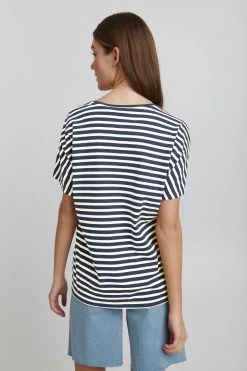 OXMO T-shirts Shirt Steffi Dames Blauw Gemêleerd / Wit 11 OXMO T-shirts Shirt Steffi Dames Blauw Gemêleerd / Wit -Oxmo Winkel 41f2737f132ab2a2009c0c1acefdcf82