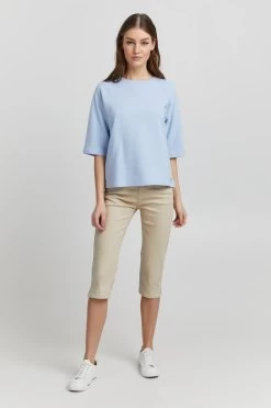 OXMO Shorts Slimfit Broek OXPam Dames Beige -Oxmo Winkel 430901d74f4d52276569a32b03420ea2