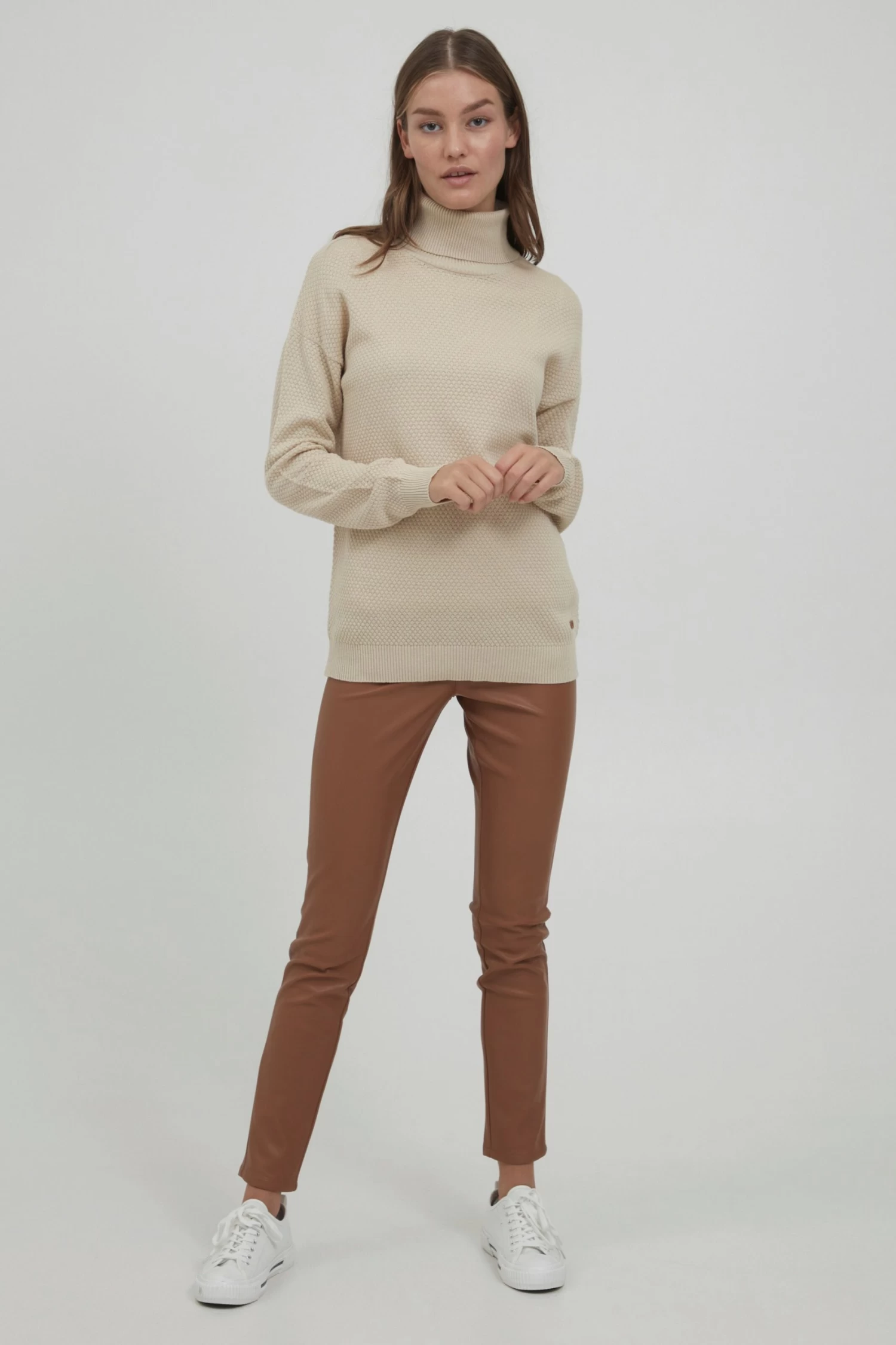 OXMO Vesten Gebreid Vest Sina Dames Crème 5 OXMO Vesten Gebreid Vest Sina Dames Crème - Afbeelding 3