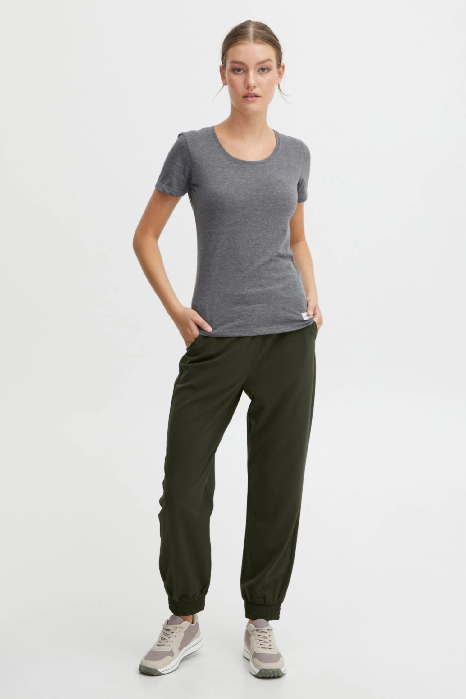 OXMO Pantalons Regular Broek Dovi Dames Bruin 5 OXMO Pantalons Regular Broek Dovi Dames Bruin - Afbeelding 3