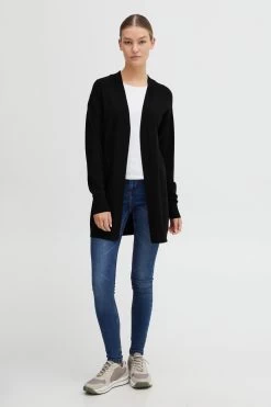 OXMO Vesten Gebreid Vest Oxkat Dames Zwart -Oxmo Winkel 4751a8ca60da138e35b183c52e605f2d