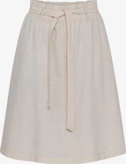OXMO Midi Rokken Rok Lerke Dames Beige