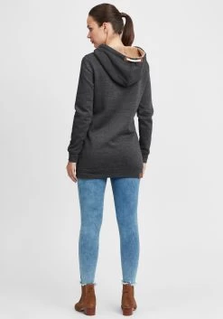 OXMO Hoodies Sweatshirt Vicky Pile Dames Grijs -Oxmo Winkel 4771bebbea09269659dc4bf4c2520d34