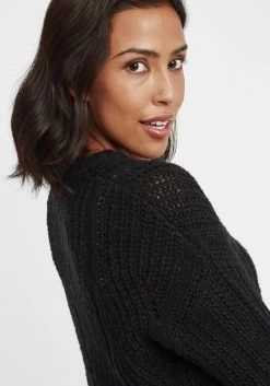 OXMO Fijngebreide Truien Trui Chiara Dames Zwart -Oxmo Winkel 47d1a06e2bcb99d4ab1f6fb993a6f339