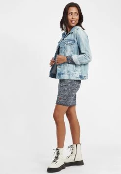 OXMO Mini Jurken Jurk Danielle Dames Blauw / Navy -Oxmo Winkel 4986e592542c223ca11c3a8a528f92e8