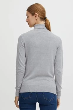 OXMO Coltruien Trui Dames Grijs Gemêleerd -Oxmo Winkel 49b29fa879c988017717231a688c18c6