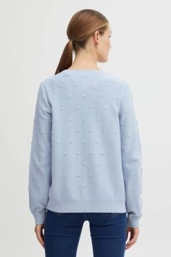 OXMO Vesten Gebreid Vest Kalotta Dames Lichtblauw 10 OXMO Vesten Gebreid Vest Kalotta Dames Lichtblauw -Oxmo Winkel 4aadada05ff91605d7cea838b782bc83