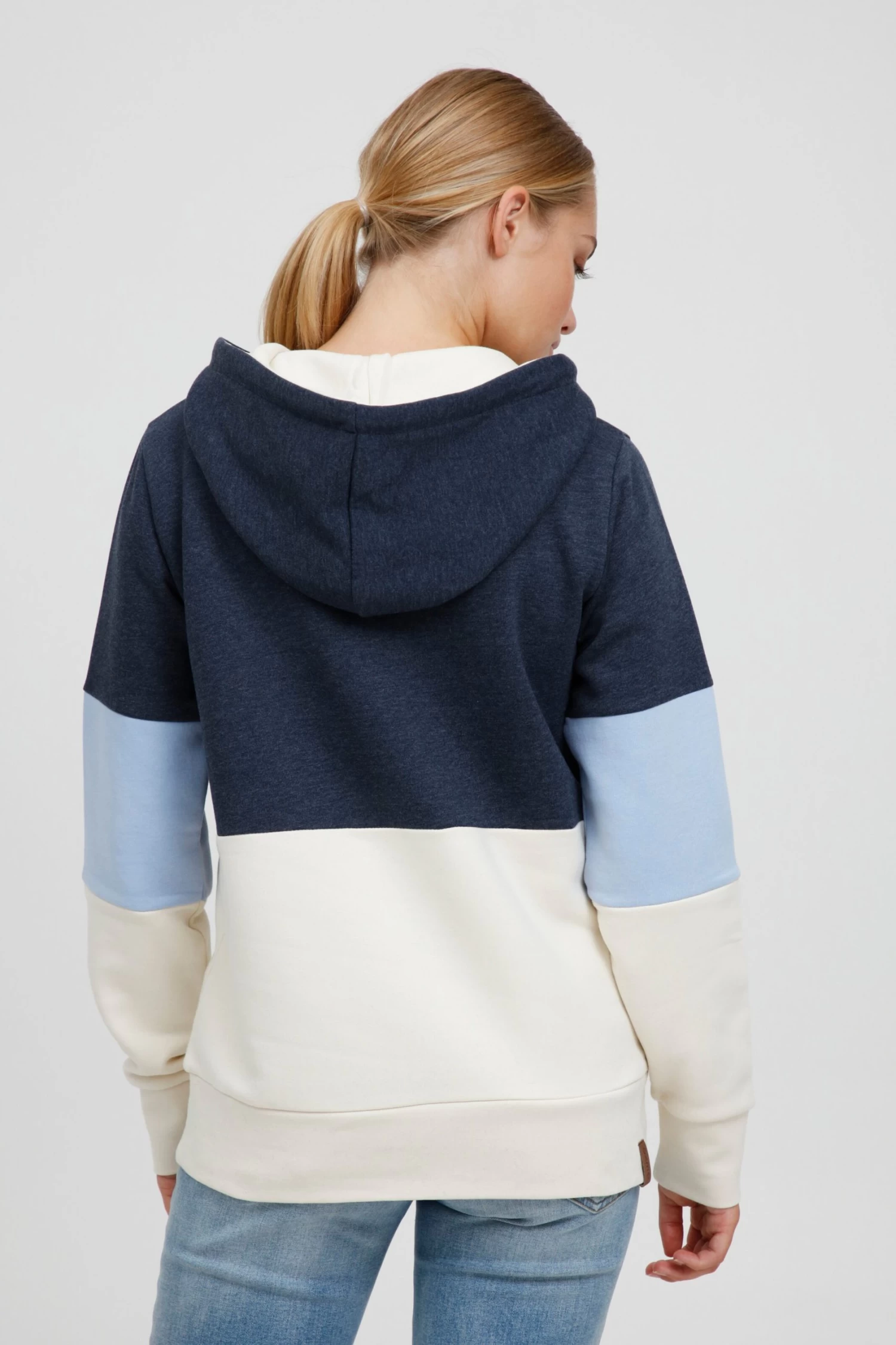 OXMO Hoodies Sweatshirt Kathrine Dames Donkerblauw 6 OXMO Hoodies Sweatshirt Kathrine Dames Donkerblauw - Afbeelding 4