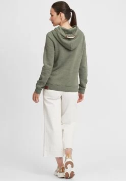 OXMO Hoodies Sweatshirt Vicky Dames Groen / Kaki -Oxmo Winkel 4e2cd7d069c87c3f150978d734d3d712