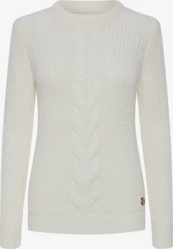 OXMO Fijngebreide Truien Trui Natasja Dames Wit