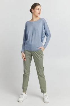 OXMO Truien Trui Herdis Dames Blauw -Oxmo Winkel 5195112a718e9c23ded80230748c4736