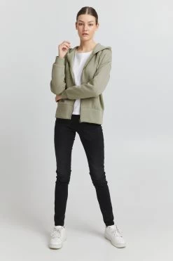 OXMO Sweatvesten Sweatvest Holunder Dames Pastelgroen -Oxmo Winkel 5229a24a430d30f4eb521ba10b6696f2