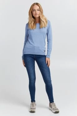 OXMO Truien Trui Edda Dames Blauw 10 OXMO Truien Trui Edda Dames Blauw -Oxmo Winkel 543f8329876765674ad5c9f35f0a578d
