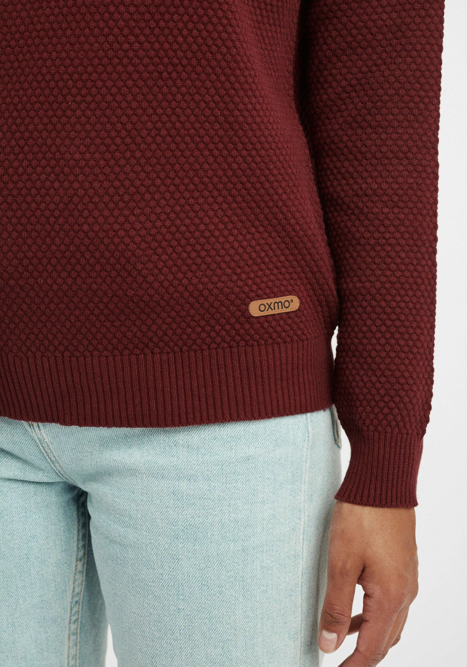 OXMO Vesten Gebreid Vest Sina Dames Rood 8 OXMO Vesten Gebreid Vest Sina Dames Rood - Afbeelding 6