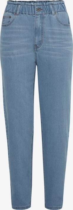 OXMO Mom Jeans Tapered Jeans Ann Dames Blauw