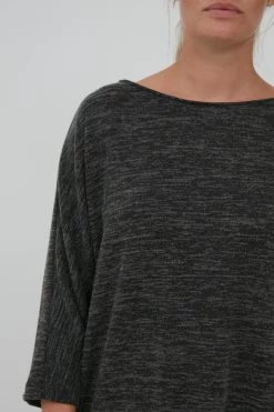 OXMO Mini Jurken Jurk Binala Dames Donkergrijs -Oxmo Winkel 56a4a76c4ea85d12e53ba0ceb155146d