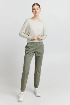 OXMO Chinos Loosefit Chino CHILLI Dames Groen -Oxmo Winkel 56a84dfb70d8a70cfe8c6fd1407204a3