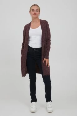 OXMO Vesten Gebreid Vest Neli Dames Wijnrood -Oxmo Winkel 57080b11b9ef5f22c11e71534cabdfec