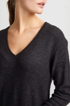 OXMO Gebreide Jurken Gebreide Jurk Ida Dames Donkergrijs -Oxmo Winkel 5823537dec2fe60bdc92c9c95f1c6c80