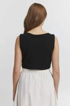 OXMO Mouwloze Shirts Top Dames Zwart -Oxmo Winkel 5914e04f84873344c5a74c493ba38d37