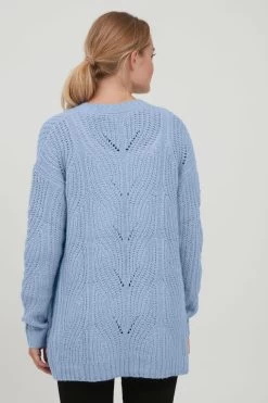 OXMO Vesten Gebreid Vest Cle Dames Hemelsblauw -Oxmo Winkel 5a31caf9380ca9b4b3b6e693001c8797