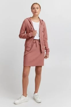 OXMO Sweatvesten Sweatvest Lova Dames Rosa -Oxmo Winkel 5a8d41c5530457bb445f13cb76c8aac9