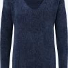OXMO Fijngebreide Truien Trui Esmira Dames Blauw -Oxmo Winkel 5ac22e6b3237d6d24c38581ad1eba688