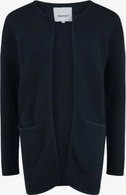 OXMO Vesten Gebreid Vest Hilda Dames Zwart