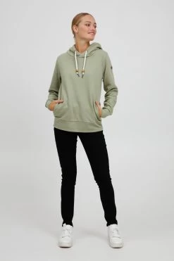 OXMO Hoodies Trui ULRIKA Dames Groen -Oxmo Winkel 5c691f65e66d6b28ef52dd762713c302