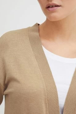 OXMO Vesten Gebreid Vest Kat Dames Beige 12 OXMO Vesten Gebreid Vest Kat Dames Beige -Oxmo Winkel 5d7e51a72699d78b2dd5679303ffb5be