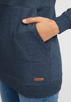 OXMO Lange Truien Trui Vilma Dames Blauw -Oxmo Winkel 5eb6f20e8893e4b4efad34c3bb6ad728