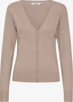 OXMO Vesten Gebreid Vest Oxhelene Dames Bruin